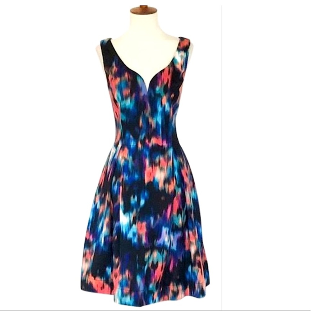 Calvin Klein Fit & Flare Scuba Dress